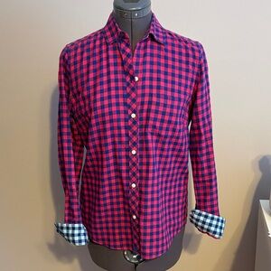 UNTUCKit Women's Vibrant Checkered Button Down Shirt
